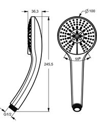 Ideal Standard IDEALRAIN ����� ��� ���� B9403AA 3 �������, 100��