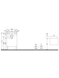 ����� ��� �������� Duravit Brioso (484�239�570) ���������, ����� ������, ����� ������ BR4431R1022