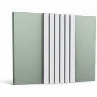 Декоративная панель Orac Decor W111 Bar (250х2000х20) белая (шт.)