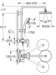 ������� ������� Grohe Tempesta Cosmopolitan 26244001 ���������, �����, ������� ���, �����, ������