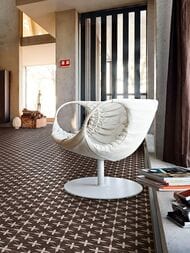 Керамогранитная плитка NICEKER CHIC Poole Black (452х452) темно-коричневая (кв.м.)