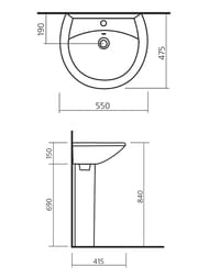   -55 (550475)     WB.PD/Attica/55-C/WHT.G/S1