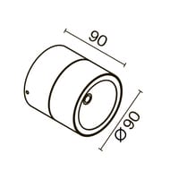 ���������� ���������� Maytoni Spin (����) O310CL-L7W3K, 3000� 7�� IP 54, �����