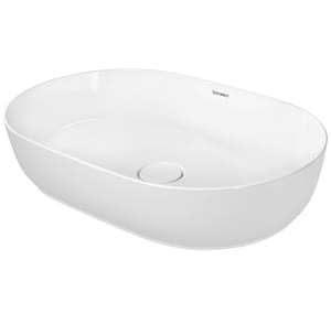 Раковина Duravit Luv 600х400 шлифованная, белая, выпуск с керамической крышкой 0379600000