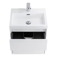 Тумба под раковину BelBagno PIETRA MINI (500х400х615) 2 ящика, Bianco Lucido MINI-500AS-2C-SO-BL