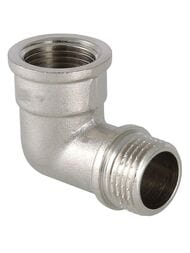 Уголок VALTEC 1/2"ВН с ограничителем, латунь никелированная, VTr.092.N.0004 — миниатюра 1