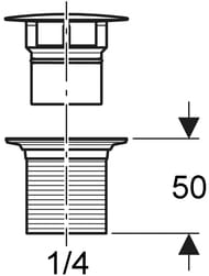 Geberit ������ ������ � ������� 1 1/4�50 (����) 152.050.21.1