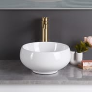 Раковина накладная BelBagno (300x300x155) круглая, без отверстия под смеситель, белая BB1114