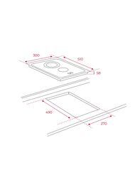 ������������� �������� ������ TEKA Easy TZC 32320 TTC BLACK (300�510) ��������������, ������