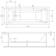 Каркас для ванны AM.PM Gem (1600х700) W93A-160-070W-R