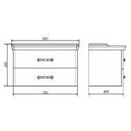 ����� COMFORTY �������-80 (800�550�480) ���������, � ���������, ����� ������ 00004147564