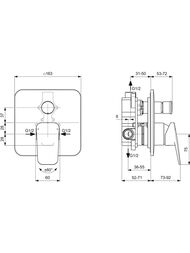 ��������� ��� �����/���� Ideal Standard CERAPLAN BD259XG �������������, ������ �������