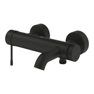 Смеситель для ванны Grohe Essence 139 мм, однозахватный, фикс. излив, фантомный черный 25250KF1