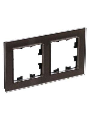 Рамка Systeme Electric ATLASDESIGN NATURE 2 поста, СТЕКЛО МОККО ATN320602