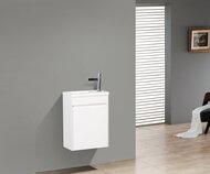 Тумба под раковину BelBagno PIETRA MINI (400х220х550) левая, Bianco Lucido MINI-400-1A-SO-BL-L