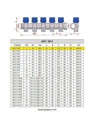 Коллектор регулируемый FAR 1"ВН на 2 отвода М24х19, FK 3913 C102