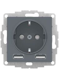 ������� Systeme Electric ATLASDESIGN 16� c 2USB A+A, 5�/2,4�, 2�5�/1,2�, ��������, ������� ATN000730