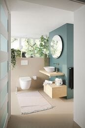 Раковина Vitra Geo (380х380х143) накладная,без перелива,без отв. под смес,антиб. покр.7421B003-0016