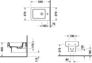 ���� ��������� DURAVIT VERO 370�540�285 ��������� ��� ���������, ������� 2239150000