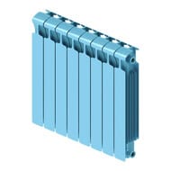 Радиатор биметаллический RIFAR Monolit 500 (577х640х100) 8 секций, 1528Вт, пастельно-синий