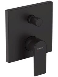 Смеситель для ванны Hansgrohe Vernis Shape 71468670 встраиваемый, внешняя часть, матовый черный — миниатюра 1