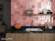 Плитка настенная EQUIPE ARTISAN Rose Mallow (132х132) розовая (кв.м.)