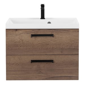 Тумба под раковину BelBagno AURORA (700х450х500) без ручек, Rovere Tabacco AURORA-700-2C-SO-RT
