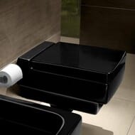 Уценка! Унитаз подвесной Villeroy & Boch MEMENTO 5628 10 S0 (375х560х355) черный глянец