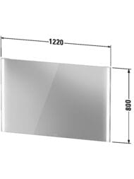 ������� Duravit XViu 1220�800 � ����������, ��������� �����������, ������, ������� XV70340B1B1