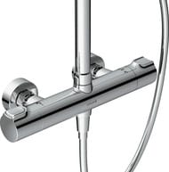 Душевая система Cersanit ODRA 63069 термостат для душа, верхний душ, лейка 3 режима, хром