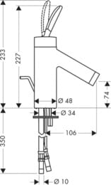  Axor Starck Classic 10010  ,    ,  106 