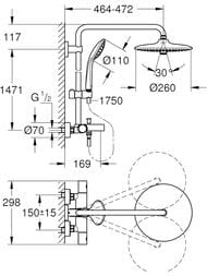 ������� ������� Grohe Euphoria 27475001  ���������, �����, ������� ���, �����, ������, ���������