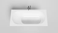 Ванна Salini Ornella Kit 102411M 1700х750х600 иск. камень S-Sense, белый матовый, с обвязкой