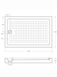 ������� ��������� ������ CEZARES (1400�900�150) ������������� TRAY-A-AH-140/90-15-W