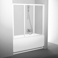 Шторка на ванну RAVAK AVDP3-120 (1170-1210х1370) профиль белый, стекло Transparent — изображение 2