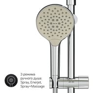 Душевой комплект AM.PM Like F0780064/F0780000 верхний душ, ручной душ, 3 функции, штанга, мыльница