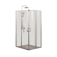 Душевой уголок BelBagno Unique 850-900х850-900х1900 стекло прозрачн/проф.хром UNIQUE-A-2-85/100-C-Cr