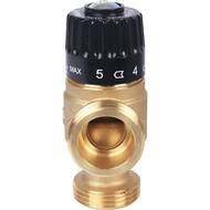 Термостатический смес. клапан STOUT для систем отопления и ГВС 1" НР 30-65°С KV 2,3 центр.смеш