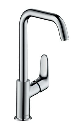 Смеситель для умывальника Hansgrohe Focus однозахв., высокий излив 236 мм, д/к., хром 31609000
