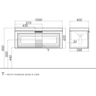 Aqwella Empire 100 ����� ��� ���������� (1000�365�400) ���������, 1 ����, ����� �����. Emp.01.10/W
