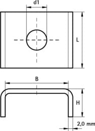 Шайба Walraven BIS WM1-35 U-образная 10,5/30,5мм, арт.6535110