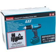 Шуруповерт MAKITA DDF453SYX5 аккумуляторный, 18В, 1х1.5Ач, 13мм, 400/1300об/мин