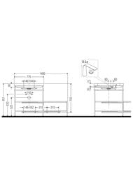 ������� � ��������� Duravit Happy D.2 Plus 1400�850�490 2 �����, ���� ������, ����� ��. HP4752O2222