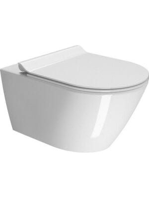 Унитаз подвесной GSI KUBE X (550х360мм), безободковый, система смыва Swirlflush, белый 941511