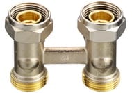 Узел нижнего подключения прямой DANFOSS 3/4х1/2" RLV-KS с переходниками 003L0220