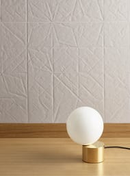 Керамогранитная плитка Mutina Folded (600х600) орнамент, белая REFO01 (кв.м.)