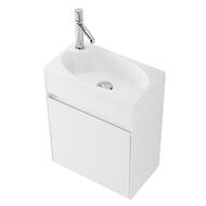 Тумба под раковину BelBagno PIETRA MINI (460х255х555) правая, Bianco Lucido MINI-460-1A-SO-BL-R