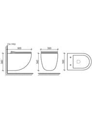 �������� ��������� ������ Mono Rimless+������� ����������� Balance, ������ Circle, ������ ������� CN1905_121001MB