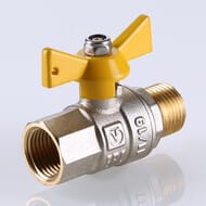 Кран шаровый для газа VALGAS 1/2"ВН бабочка VT.278.N.04