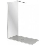 Душевое ограждение GOOD DOOR BAS WALK IN SP-120-C-CH (1200х1950) стекло прозрачное/профиль хром